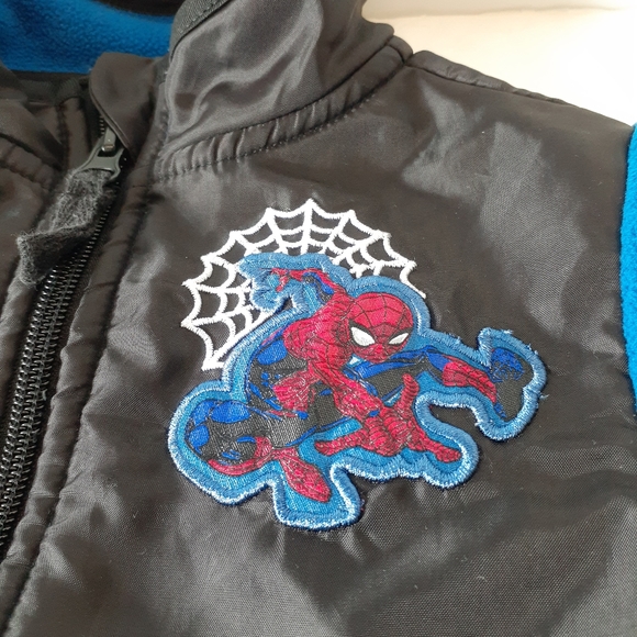 Disney Marvel Spiderman Toddler Fleece Jacket Size 2 - Picture 13 of 14